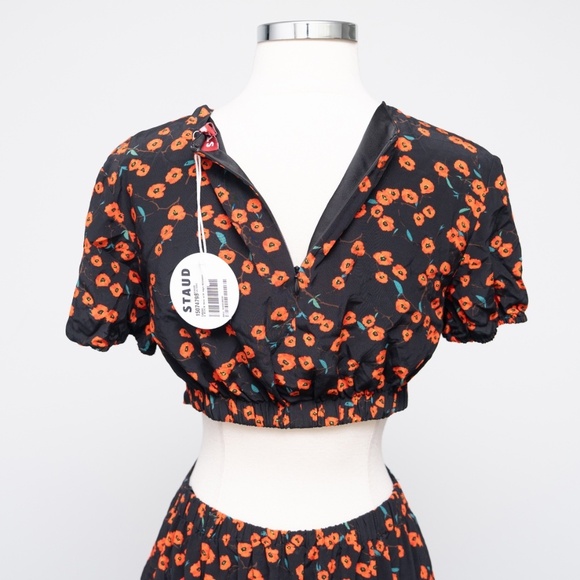 STAUD | Calypso Poppy Cut-Out Dress - Picture 13 of 14